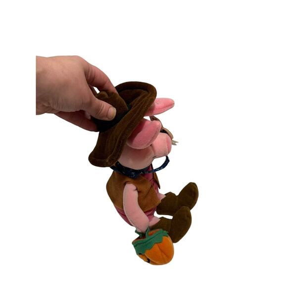 Disney Mouseketoys Winnie The Pooh Cowboy Sheriff Piglet Bean Bag Stuffed Plush - Picture 6 of 9